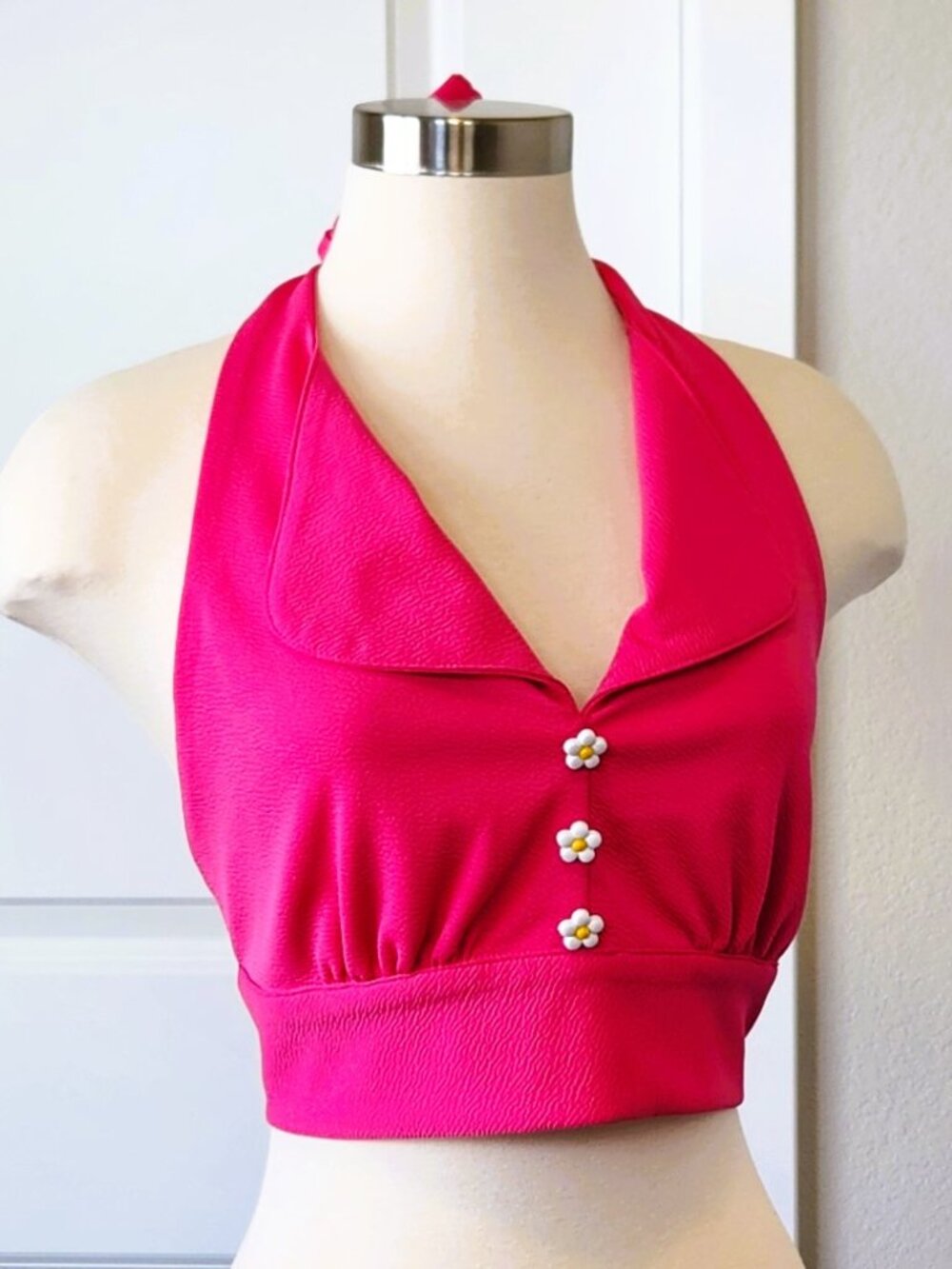 Smak Parlour 2 Piece Halter Pant Set 70s Vintage Style Women's Size Large 10/12